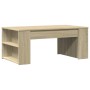 Mesa de centro madera de ingeniería roble Sonoma 102x55x42 cm de , Mesas de centro - Ref: Foro24-831855, Precio: 55,09 €, Des...
