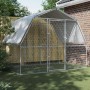 Jaula para perros con techo y puerta acero galvanizado plateado de , Casetas para perros - Ref: Foro24-3294908, Precio: 187,3...