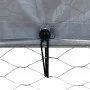 Jaula para perros con techo y puerta acero galvanizado plateado de , Casetas para perros - Ref: Foro24-3294908, Precio: 206,2...