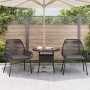 Sillones de jardín con cojines 2 uds ratán sintético negro de , Sillas de jardín - Ref: Foro24-369095, Precio: 130,17 €, Desc...