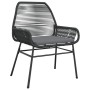 Sillones de jardín con cojines 2 uds ratán sintético negro de , Sillas de jardín - Ref: Foro24-369095, Precio: 130,17 €, Desc...