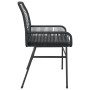Sillones de jardín con cojines 2 uds ratán sintético negro de , Sillas de jardín - Ref: Foro24-369095, Precio: 130,17 €, Desc...