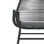 Sillones de jardín con cojines 2 uds ratán sintético negro de , Sillas de jardín - Ref: Foro24-369095, Precio: 130,17 €, Desc...