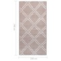 Alfombra de exterior PP marrón 190x290 cm de vidaXL, Protectores para exterior - Ref: Foro24-310435, Precio: 66,20 €, Descuen...
