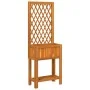 Jardinera con enrejado y estante acacia maciza 55x29,5x152 cm de , Maceteros y jardineras - Ref: Foro24-364898, Precio: 75,00...