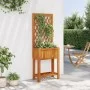 Jardinera con enrejado y estante acacia maciza 55x29,5x152 cm de , Maceteros y jardineras - Ref: Foro24-364898, Precio: 75,00...
