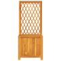 Jardinera con enrejado y estante acacia maciza 55x29,5x132 cm de , Maceteros y jardineras - Ref: Foro24-364900, Precio: 85,73...