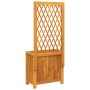 Jardinera con enrejado y estante acacia maciza 55x29,5x132 cm de , Maceteros y jardineras - Ref: Foro24-364900, Precio: 85,73...