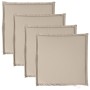 Cojines de asiento de jardín cuadrados 4 uds taupe 45x45x2 cm de , Cojines para sillas y sofás - Ref: Foro24-847726, Precio: ...