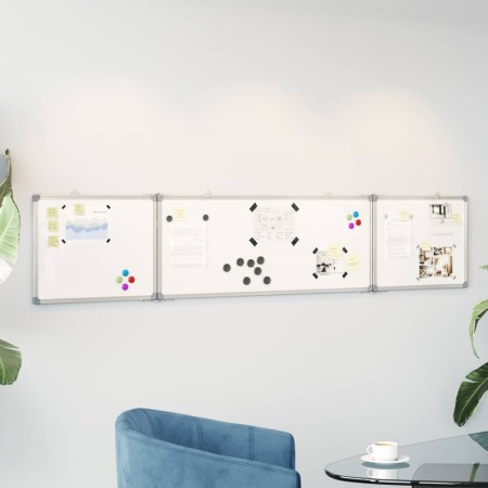 Pizarra magnética plegable aluminio 200x40x1,7 cm de , Paneles de exposición - Ref: Foro24-4005365, Precio: 53,95 €, Descuent...