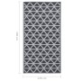 Alfombra de exterior PP negro 120x180 cm de vidaXL, Protectores para exterior - Ref: Foro24-310417, Precio: 25,69 €, Descuent...