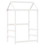 Estructura de cama con techo madera de pino blanco 100x200 cm de , Camas y somieres - Ref: Foro24-3282157, Precio: 207,01 €, ...
