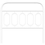 Cabecero de metal blanco 100 cm de , Cabeceros y pies de cama - Ref: Foro24-377195, Precio: 32,92 €, Descuento: %