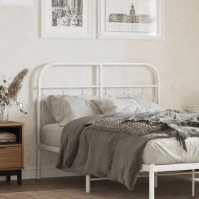Weißes Metallkopfteil 120 cm von , Kopf- und Fußteile - Ref: Foro24-377197, Preis: 38,04 €, Rabatt: %