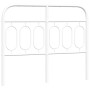 Cabecero de metal blanco 120 cm de , Cabeceros y pies de cama - Ref: Foro24-377197, Precio: 38,48 €, Descuento: %