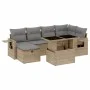 Set sofás de jardín 7 piezas y cojines ratán sintético beige by , Garden sets - Ref: Foro24-3274979, Price: 479,90 €, Discoun...