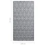 Alfombra de exterior PP blanco y negro 160x230 cm de vidaXL, Protectores para exterior - Ref: Foro24-310430, Precio: 37,12 €,...