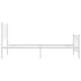 Estructura cama metal con cabecero y pie cama blanca 107x203 cm de , Camas y somieres - Ref: Foro24-376191, Precio: 97,48 €, ...