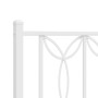 Estructura cama metal con cabecero y pie cama blanca 107x203 cm de , Camas y somieres - Ref: Foro24-376191, Precio: 97,48 €, ...
