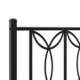 Estructura de cama con cabecero y estribo metal negro 90x200 cm de , Camas y somieres - Ref: Foro24-376139, Precio: 99,80 €, ...