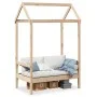 Banco con techo madera maciza de pino 117,5x70x176,5 cm de , Bancos - Ref: Foro24-846994, Precio: 122,32 €, Descuento: %
