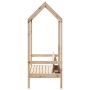 Banco con techo madera maciza de pino 117,5x70x176,5 cm de , Bancos - Ref: Foro24-846994, Precio: 124,09 €, Descuento: %