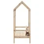 Banco con techo madera maciza de pino 117,5x70x176,5 cm de , Bancos - Ref: Foro24-846994, Precio: 122,32 €, Descuento: %