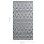 Alfombra de exterior PP blanco y negro 190x290 cm de vidaXL, Protectores para exterior - Ref: Foro24-310431, Precio: 58,36 €,...