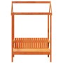 Banco con techo madera maciza pino marrón cera 117,5x70x176,5cm de , Bancos - Ref: Foro24-846996, Precio: 116,18 €, Descuento: %