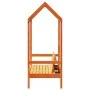 Banco con techo madera maciza pino marrón cera 117,5x70x176,5cm de , Bancos - Ref: Foro24-846996, Precio: 114,82 €, Descuento: %