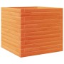 Jardinera exterior madera maciza pino marrón cera 50x50x46 cm de , Maceteros y jardineras - Ref: Foro24-3282406, Precio: 121,...