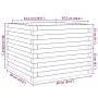 Jardinera de madera maciza Douglas 60x60x46 cm de , Maceteros y jardineras - Ref: Foro24-3282412, Precio: 124,33 €, Descuento: %