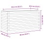 Jardinera de madera maciza pino marrón cera 90x40x46 cm de , Maceteros y jardineras - Ref: Foro24-3282446, Precio: 153,10 €, ...
