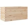 Jardinera de madera maciza de pino 90x40x46 cm de , Maceteros y jardineras - Ref: Foro24-3282444, Precio: 126,46 €, Descuento: %