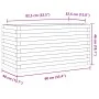 Jardinera de madera maciza de pino 90x40x46 cm de , Maceteros y jardineras - Ref: Foro24-3282444, Precio: 126,46 €, Descuento: %