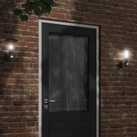 Aplique de exterior con sensor acero inoxidable negro de , Iluminación de exterior - Ref: Foro24-4006242, Precio: 33,69 €, De...