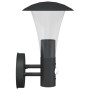 Aplique de exterior con sensor acero inoxidable negro de , Iluminación de exterior - Ref: Foro24-4006242, Precio: 34,19 €, De...