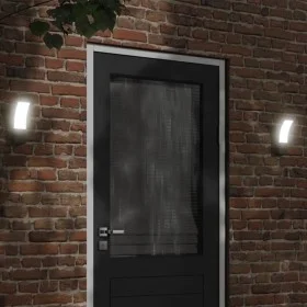 Lámparas de pared LED de exterior 2 uds aluminio fundido negro de , Iluminación de exterior - Ref: Foro24-4006261, Precio: 51...