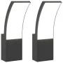 Lámparas de pared LED de exterior 2 uds aluminio fundido negro de , Iluminación de exterior - Ref: Foro24-4006261, Precio: 51...