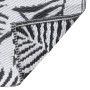 Alfombra de exterior PP blanco y negro 160x230 cm de vidaXL, Protectores para exterior - Ref: Foro24-310426, Precio: 29,63 €,...