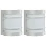 Apliques de exterior 2 unidades acero inoxidable plateado de , Iluminación de exterior - Ref: Foro24-4006296, Precio: 32,69 €...