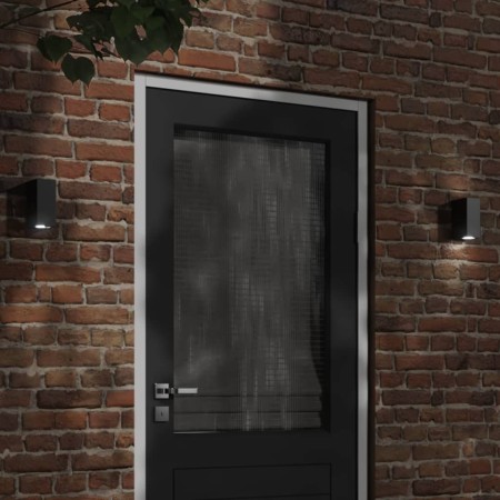 Lámparas de pared de exterior 2 uds aluminio fundido negro de , Iluminación de exterior - Ref: Foro24-4006307, Precio: 31,24 ...