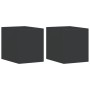 Lámparas de pared de exterior 2 uds aluminio fundido negro de , Iluminación de exterior - Ref: Foro24-4006311, Precio: 21,22 ...