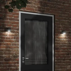 Lámpara de pared de exterior aluminio fundido negro de , Iluminación de exterior - Ref: Foro24-4006318, Precio: 13,79 €, Desc...