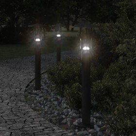 Lámpara de suelo de exterior acero inoxidable negro 60 cm de , Iluminación de exterior - Ref: Foro24-4006353, Precio: 35,92 €...