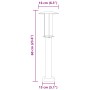 Lámpara de suelo de exterior acero inoxidable negro 60 cm de , Iluminación de exterior - Ref: Foro24-4006353, Precio: 35,92 €...
