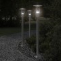 Lámpara de suelo de exterior acero inoxidable plateado 100 cm de , Iluminación de exterior - Ref: Foro24-4006351, Precio: 48,...