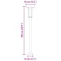 Lámpara de suelo de exterior acero inoxidable plateado 100 cm de , Iluminación de exterior - Ref: Foro24-4006351, Precio: 48,...