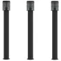 Lámparas de suelo exterior 3 uds acero inoxidable negro 110 cm de , Iluminación de exterior - Ref: Foro24-4006364, Precio: 13...