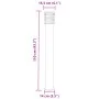 Lámparas de suelo exterior 3 uds acero inoxidable negro 110 cm de , Iluminación de exterior - Ref: Foro24-4006364, Precio: 13...